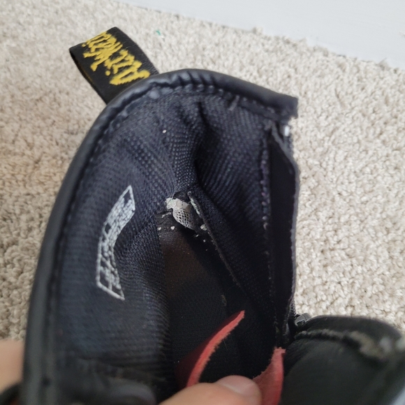 Dr. Martens Air Wair Leather Burgundy Delaney Boots Women's 5 - Picture 9 of 10